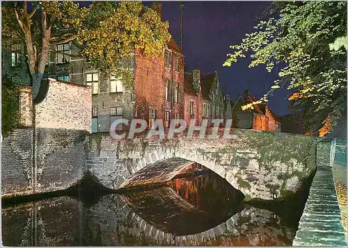 Moderne Karte Brugge le pont de l'hydromel