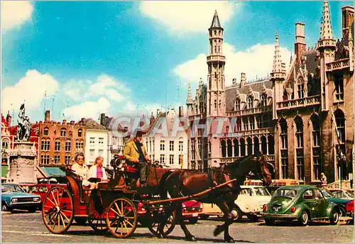 Cartes postales moderne Brugge excursion en caleche