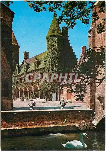 Cartes postales moderne Brugge cour d'honneur gruuthuse