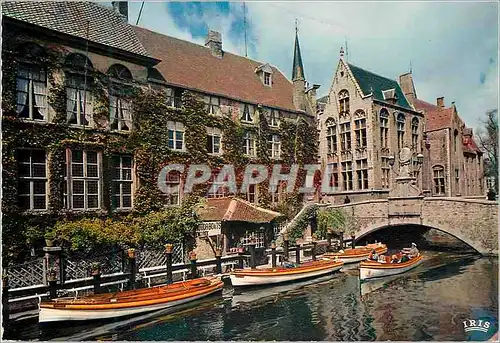 Cartes postales moderne Brugge djver et pont st jean nepomucenus