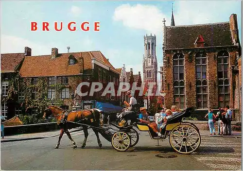 Moderne Karte Brugge pont st jean nepomucene