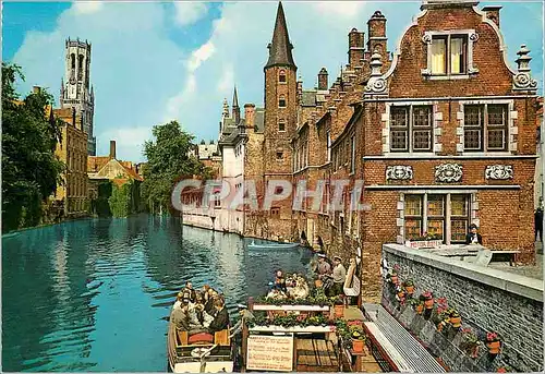 Cartes postales moderne Brugge enbarcadere quai de rosaire