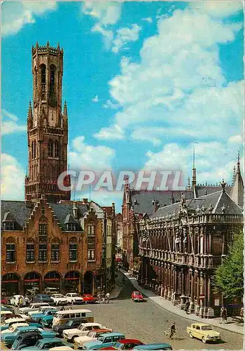 Cartes postales moderne Brugge beffroi et rue breydel