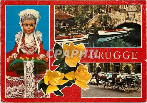 Cartes postales moderne Brugge un bonjour Poupee