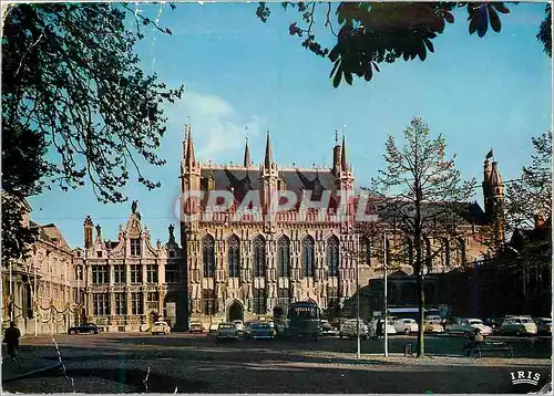 Cartes postales moderne Brugge la justice de paix l'hotel de ville et basilique du st sang