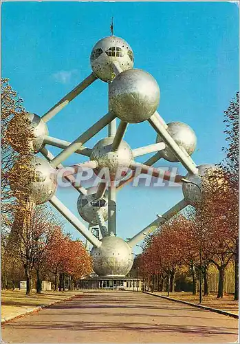 Moderne Karte Atomium haut 102m diametre 18m poids2200