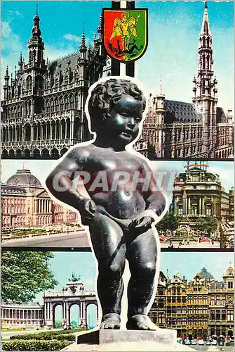 Moderne Karte Bruxelles souvenir