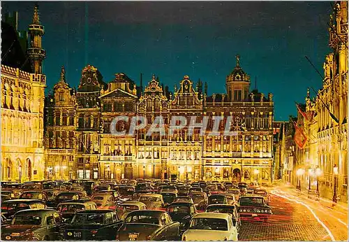 Cartes postales moderne Bruxelles grand square by night