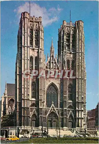 Moderne Karte Bruxelles cathedrale saint michel