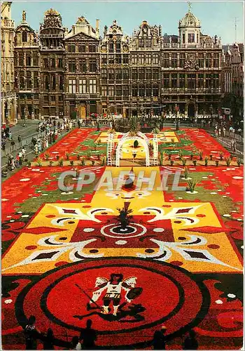 Cartes postales moderne Bruxelles grand place tapis de fleurs