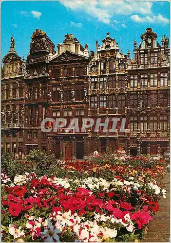 Cartes postales moderne Bruxelles grand place la brouette le sac la louvre
