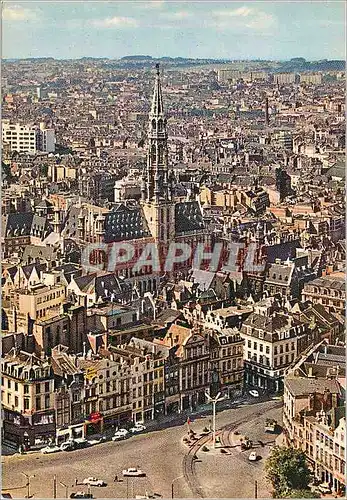 Cartes postales moderne Bruxelles panorama au centre l'hotel de ville de la grand place