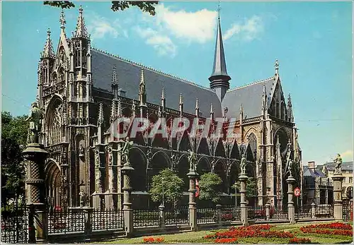 Moderne Karte Bruxelles eglise N D du sablon