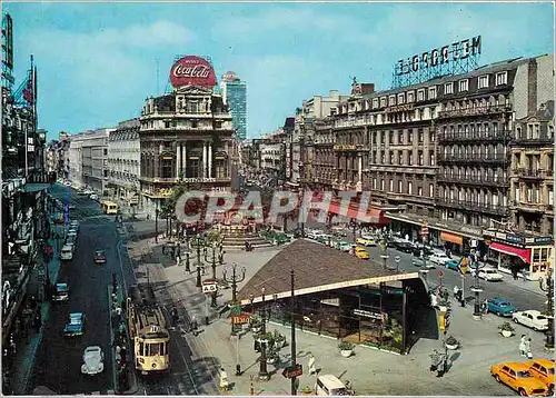 Cartes postales moderne Bruxelles la place de bouckere Tramway Coca Cola