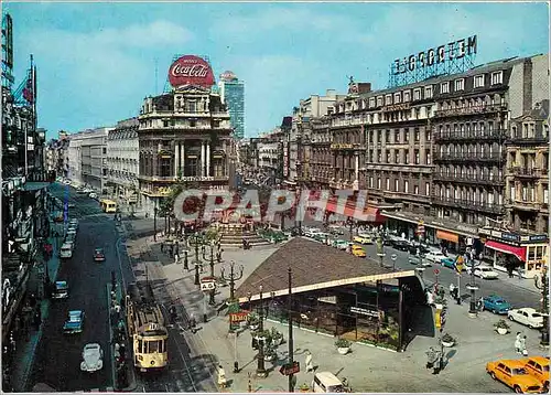 Moderne Karte Bruxelles la place de bouckere Tramway Coca Cola