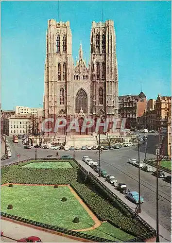 Moderne Karte Bruxelles cathedrale saint michel