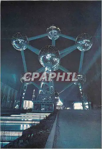 Cartes postales moderne Atomuim la nuit