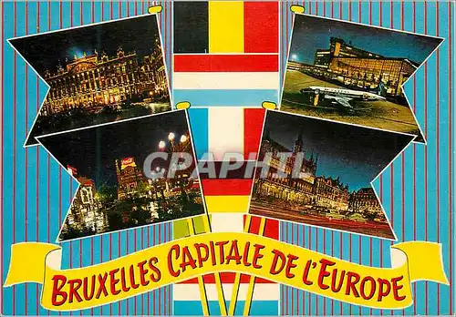 Moderne Karte Bruxelles capitale de l'europe