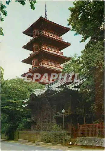 Cartes postales moderne Bruxelles la tour japonaise provenant de l'exposition de paris (1900) fut achetees par le roi le