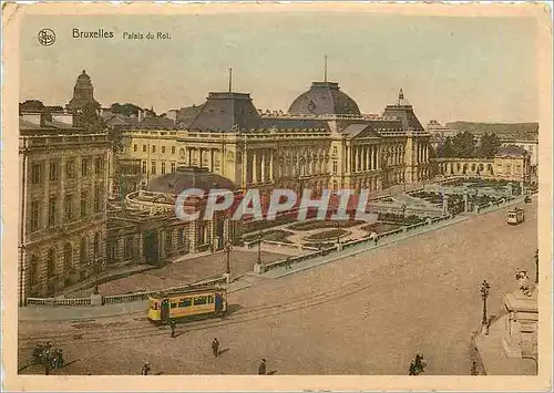 Cartes postales moderne Bruxelles palais du roi Tramway