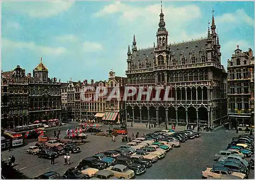 Moderne Karte Bruxelles grand place maison du roi