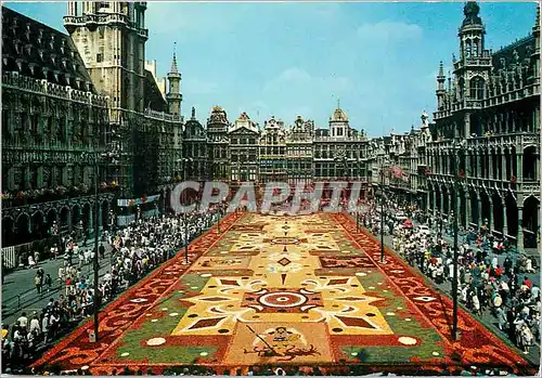 Cartes postales moderne Bruxelles grand place tapis de fleurs