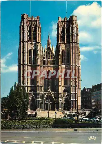 Moderne Karte Bruxelles cathedrale saint michel