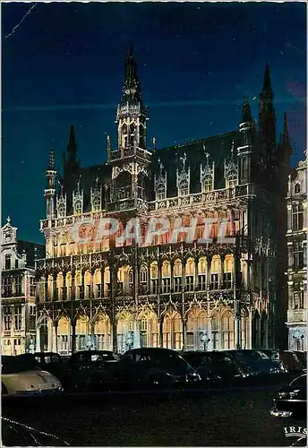 Cartes postales moderne Bruxelles illumination maison du roi