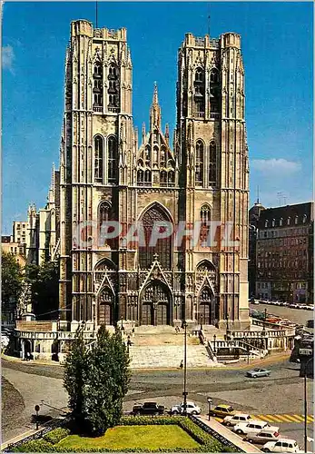 Moderne Karte Bruxelles cathedrale saint michel