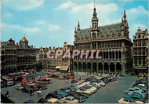 Moderne Karte Bruxelles grand place maison du roi