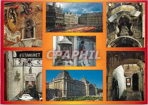 Cartes postales moderne Bruxelles un bonjour