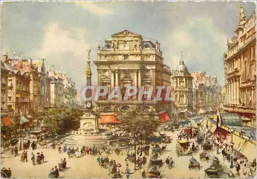 Cartes postales moderne Bruxelles place de brackere