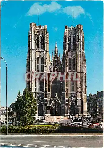 Moderne Karte Bruxelles cathedrale saint michel