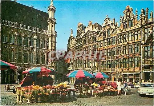 Moderne Karte Bruxelles grand place la brouette le sac la louvre