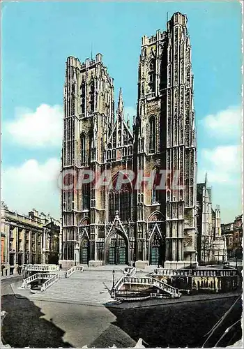 Moderne Karte Bruxelles collegiale ste cudule