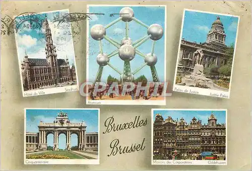 Cartes postales moderne Bruxelles haut 102m diametre spheres 18 m