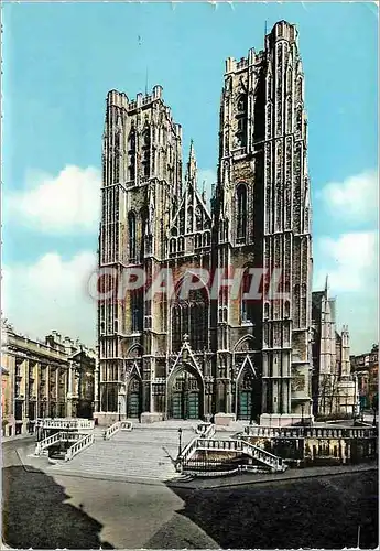 Cartes postales moderne Bruxelles collegiale ste cudule