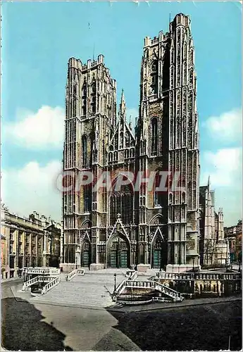 Moderne Karte Bruxelles collegiale ste cudule