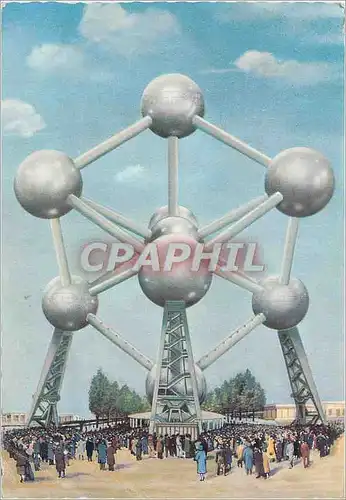 Cartes postales moderne Bruxelles haut 102m diametre des spheres 18m poids 2200t Atomium