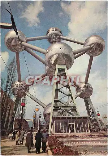 Cartes postales moderne Bruxelles haut 102m diametre du spheres 18m poids 2200t Exposition universelle de Bruxelles 1958
