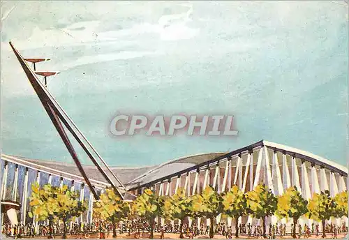 Moderne Karte Bruxelles la passerelle de la france Exposition universelle de Bruxelles 1958