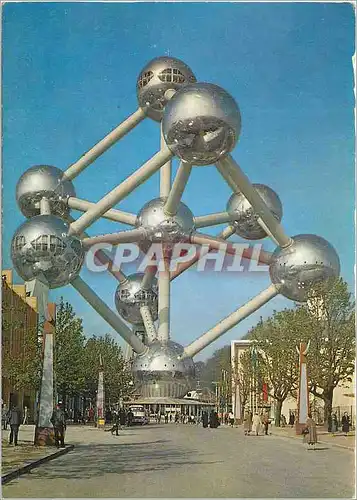 Moderne Karte Bruxelles l'atomium Exposition universelle de Bruxelles 1958