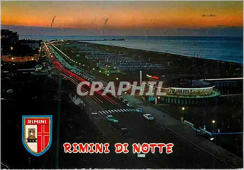 Cartes postales moderne Rimini panorama la nuit