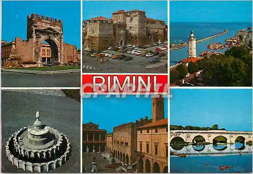 Cartes postales moderne Rimini le monument