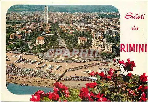 Cartes postales moderne Rimini la rotonda boulevrd prince amedee et panorama
