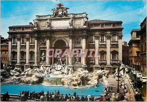 Moderne Karte Roma fontaine de trevi