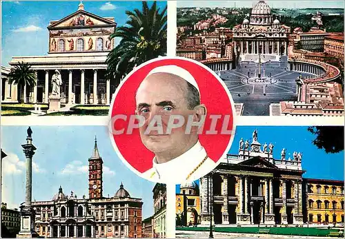 Cartes postales moderne Roma le quatre basiliche Pape