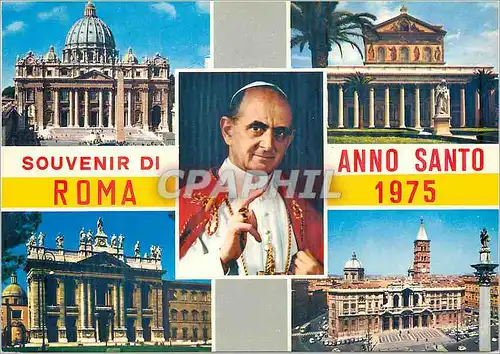 Cartes postales moderne Roma souvenir Pape