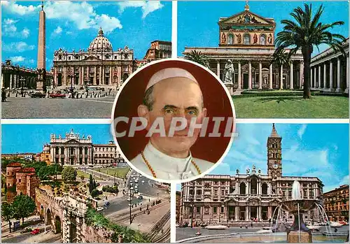 Cartes postales moderne Roma saluti Pape