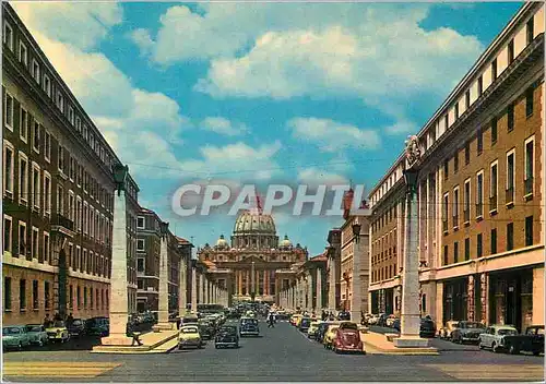 Cartes postales moderne Roma rue de la conciliation et sts pierre